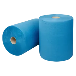 Industriepapier verlijmd Mixed Cellulose | 2 Laags | 37cm | Blauw | 2 x 380 meter