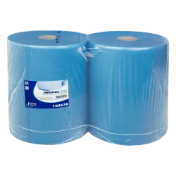 Industriepapier verlijmd Mixed Cellulose | 2 Laags | 37cm | Blauw | 2 x 380 meter