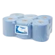 Midi centerfeed handdoekrol blauw 6 x 300m Handdoekrol Midi Centerfeed 1 laags 19cm 300m blauw