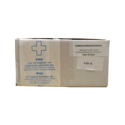 Damesverbandzakjes Papier 27,5 x 11,5 x 7,5 cm | 1000 Zakjes 