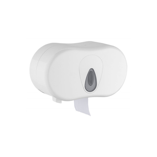 Duo Toiletroldispenser Kunststof Wit Duo Toiletroldispenser Kunststof Wit
