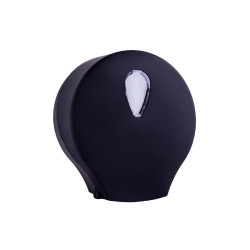 Maxi Jumbo Toiletrol dispenser 100% Recycled Kunststof Zwart