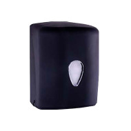 Midi Handdoekrol dispenser Zwart 100% Recycled Kunststof