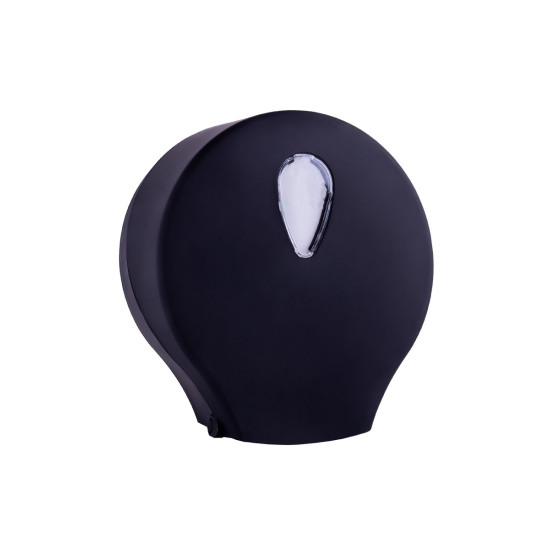 Mini Jumbo Toiletroldispenser 100% Recycled Kunststof Zwart Mini Jumbo Toiletroldispenser 100% Recycled Kunststof Zwart