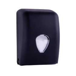 Vouwhanddoek dispenser 100% Recycled Kunststof Zwart