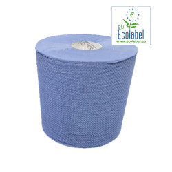Handdoekrol Midi Centerfeed EU Ecolabel 1 Laags | 19cm | Blauw | 6 Rollen