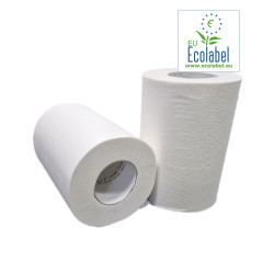 Handdoekrol Mini Centerfeed EU ecolabel 1 Laags 19cm | 12 x 120 meter
