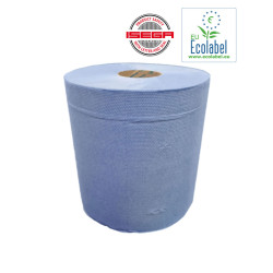 Handdoekrol Midi Centerfeed Food ISEGA 2 Laags 20cm Blauw | 6 x 135 meter