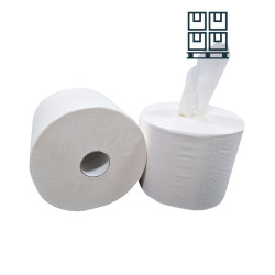 Industriepapier Centerfeed 100% Cellulose 24cm | 2 x 340 meter | 60 pakken per Pallet
