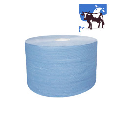 Industriepapier Uierpapier verlijmd Mixed Cellulose 3 Laags 22cm Blauw | 2 x 360 meter