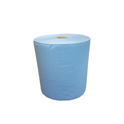 Industriepapier verlijmd Mixed Cellulose | 3 Laags | 37cm | Blauw | 1 x 360 meter