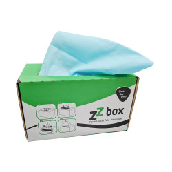 PLD Supertex Doeken Lichtblauw in Box Pluisvrij 40 x 30 cm | 2 x 100 Doeken