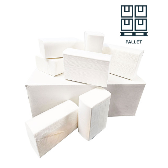 Pallet Handdoeken Multifold X 2-Laags | H2 | 20.6 x 32 x 8 cm | 1000 pakken Pallet Handdoeken Multifold X 2-Laags | H2 | 20.6 x 32 x 8 cm | 1000 pakken