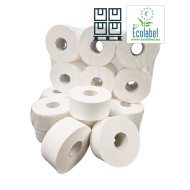 Toiletpapier Mini Jumbo | EU Ecolabel | 2 Laags | 180 Meter op Rol | 576 rollen per Pallet