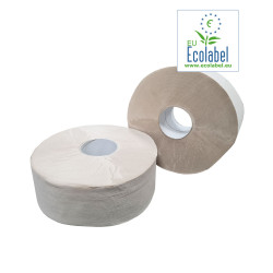 Toiletpapier Maxi Jumbo 100% Recycled 2 Laags 250 Meter op Rol | 6 Rollen