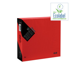 Servetten Rood 1/4 Vouw  EU Ecolabel 2 Laags 40 x 40 cm | 24 x 50 Servetten