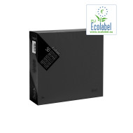 Servetten Zwart 1/4 Vouw  EU Ecolabel 2 Laags 40 x 40 cm | 24 x 50 Servetten