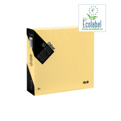 Servetten Creme 1/4 Vouw  EU Ecolabel 2 Laags 40 x 40 cm | 24 x 50 Servetten