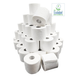 Toiletpapier Traditioneel EU Ecolabel 2 Laags 200 Vel | 12 x 4  rollen (48 rollen)