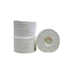 Toiletpapier coreless Jumbo Mini | 100% Cellulose | 2 Laags | 111m | 13,2 cm | 12 Rollen Toiletpapier coreless Jumbo Mini | 100% Cellulose | 2 Laags | 111m | 13,2 cm | 12 Rollen