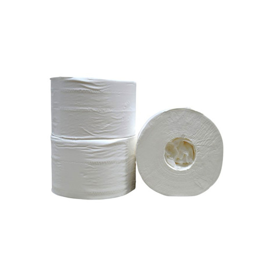 Toiletpapier coreless Jumbo Mini | 100% Cellulose | 2 laags | 13,2 cm | 12 x 111 meter Toiletpapier coreless Jumbo Mini | 100% Cellulose | 2 laags | 13,2 cm | 12 x 111 meter