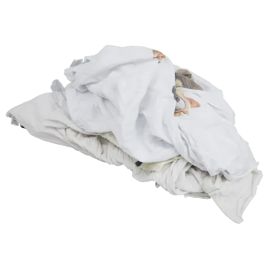 Poetslappen WTRW Wit met Gekleurde Rand (100% Tricot) 5 kilo Poetslappen WTRW Wit met Gekleurde Rand (100% Tricot) 5 kilo