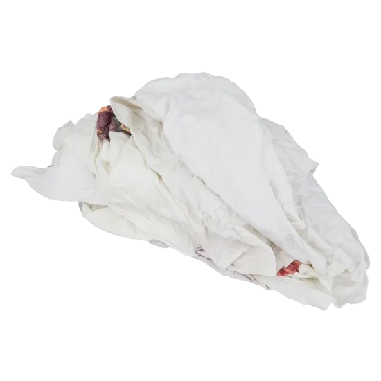 Poetslappen WTRW Wit met Gekleurde Rand (100% Tricot) 10 kilo Poetslappen WTRW Wit met Gekleurde Rand (100% Tricot) 10 kilo